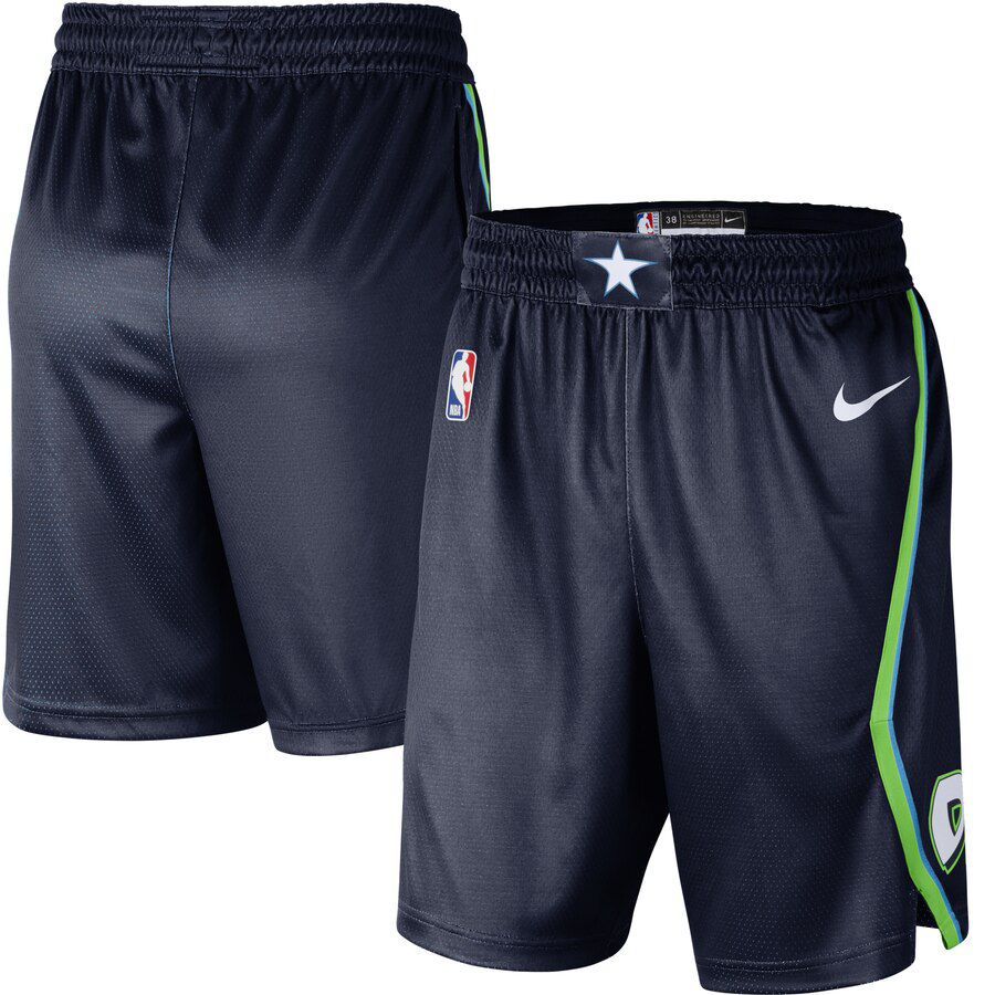 2025 Men NBA Dallas Mavericks Shorts Nike Drak Blue